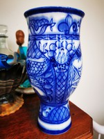 Cobalt blue Japanese vase