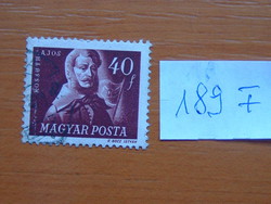 MAGYARORSZÁG 40 FILLÉR 1947 Kossuth Lajos Szabadsághőseink 189F