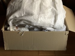 Large box of mixed size curtains / curtain material for sale !! - Look at the pictures !!