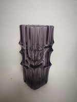 RETRO Vladislav Urban üveg váza 1960-as évek 20 cm
