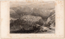 Constantine (2), acélmetszet 1837, eredeti, 10 x 14 cm, metszet, Algéria, Afrika, Kaszentina, Cirta