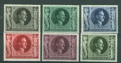 1943 Dutsches Reich Hitler születésnapja sor német bélyeg III. Birodalom postatiszta