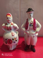 Kalocsai porcelán figurás fűszertartók