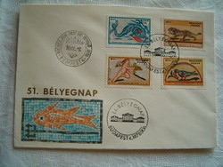 1978. FDC 51.bélyegnap Pannoniai mozaikok boriték levél bélyeg KIÁRUSÍTÁS 1 forintról