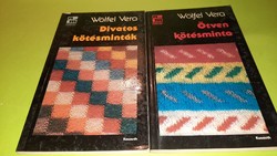 Wölfel Vera: Ötven kötésminta 1987 és Divatos kötésminták 1988.egyben 500.-Ft
