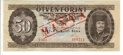 50 forint 1980 Minta UNC 213-as sorszám
