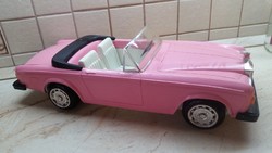 Retro játék autó eladó! 50 cm rózsaszín fém Rolls Royce eladó!