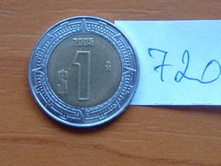 Mexico mexico 1 peso 2005 mo, bimetal # 720