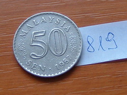 MALAYSIA MALAJZIA 50 SEN 1987 PARLAMENT # 819