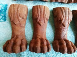 15 db antik oroszlánkörmös öntvény láb