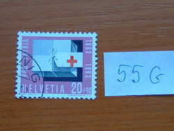 SVÁJC 20 + 10  (R) 1963  Anna Heer születésének 100. évfordulója, 1863-1918 - Vöröskereszt  55G