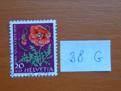 SVÁJC 20 + 10 (R) 1959 Pro Patria - Carl Hilty halálának 50. évfordulója - Kerti virágok 38G