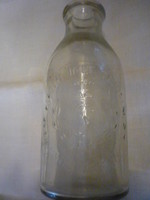 Antik GRÓF KÁROLYI IMRE tejes üveg palack 20201015