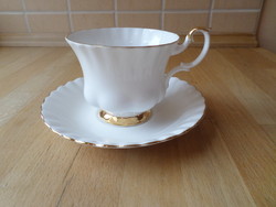 Royal Albert fehér-arany porcelán teás csésze szett