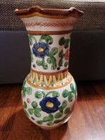 Deruta olasz majolika váza. Extra nagy méretű, csodás, teljesen kézzel készült darab! 