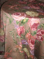 Csodaszép vintage hatalmas rózsás sötétítő függöny pár