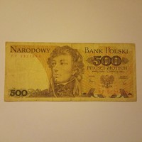 500  Zloty Lengyelország  1982 !!
