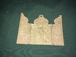 öntött bronz Úti ikon triptichon