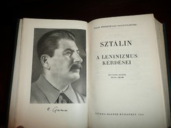 Sztálin A Leninizmus kérdései  Szikra Nyomda 1953  nagyon szép állapotban