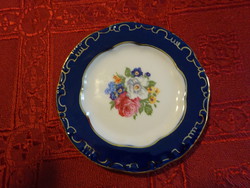 Zsolnay porcelain bowl is feathered, diameter 8.5 cm. Cobalt blue, everyone!