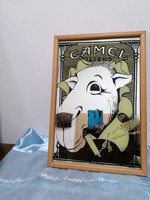 Camel tükrös fali reklám tábla 