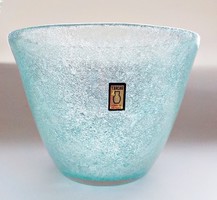 Karcagi üveg kínáló , tál ritka forma