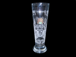 3 dl-es üveg sörös pohár a Gösser 150 éves évfordulójára adták ki