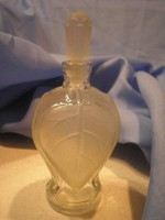 N 19 Antik parfümös üveg hibátlan állapotban csiszolt maratott mintás talp nehéz eladó 