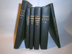 6 db antik könyv, regény vegyes kiadók kiadása