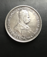 1896. K.B. 1 korona . Millenium. Ezüst