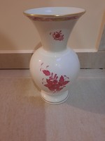 Herendi Apponyi purpur porcelán váza