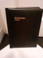 Bélyegalbum, vastag, fekete, ÚJ állapotban, műbőr kötés, üres 22x29,5 cm