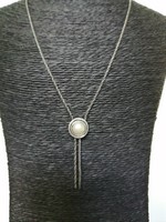 Régi ezüst nyaklánc valódi gyönggyel + díszdoboz