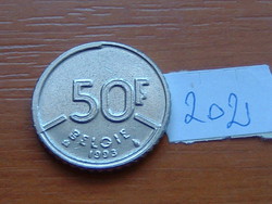Belgium belgie 50 frank 1993 (s + ah) 5th king baudouin i 202.