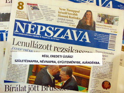 1997 november 7  /  NÉPSZAVA  /  SZÜLETÉSNAPRA! EREDETI NAPILAP! Ssz.:  13877