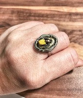 Különleges, ezüst vadász gyűrű