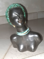 Izsépy - art deco female ceramic bust