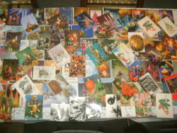 Száz darab régi, retro karácsonyi képeslap - kreatív célokra