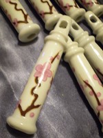 8 darab virágos porcelán nyél konyhai eszközre bármire felhasználható hibátlan