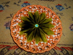 Szecessziós Willeroy & Boch majolika tányér-gyöngyvirág minta 