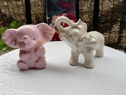 porcelán elefántok 2 db