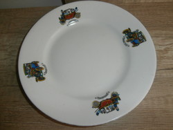 Zsolnay veterán autós tányér