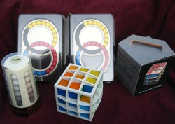 Vadász kocka+2 db Varázs gyűrű logikai játék + Bábel torony 1981-82-ből, ill. 1996-ból bontatlan cso