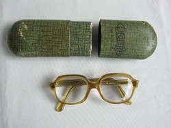 Régi Lyra szemüveg Ofotért papír tokban