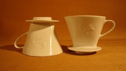 Régi Melitta 102 porcelán kávéfilter  1 lyukú