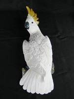 Kakadu vagy papagáj fali dísz 38 cm
