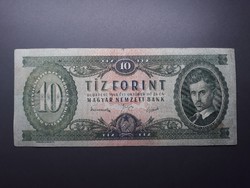 10 Ft 1949 - Régi papír tíz forintos, papírpénz, kék tizes bankjegy eladó