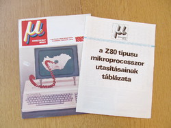 Mikrószámítógép magazin 1985 + Z80 utasítás táblázat melléklet