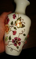 Gyönyörű Zsolnay pillangós váza virágos virágtartó ari porcelán KIÁRUSÍTÁS 1 Forintról jó licitálást