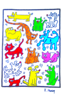 Keith haring's original painting (sketch)! With certification